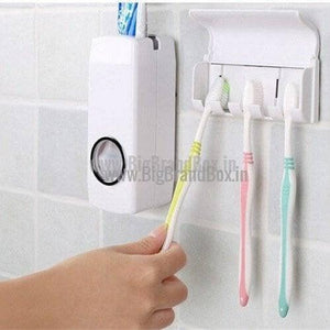 Automatic Tooth Paste Dispenser with Tooth Brush Holder