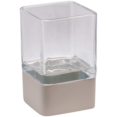 Ona Square Resin Bathroom Toothbrush Holder Standing Toothpaste Tumbler