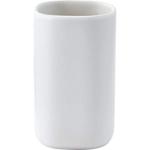 Oscar Square Ceramic Bathroom Toothbrush Holder Standing Toothpaste Tumbler