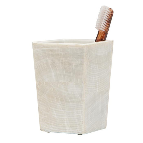 Palermo Natural Clamstone Brush Holder