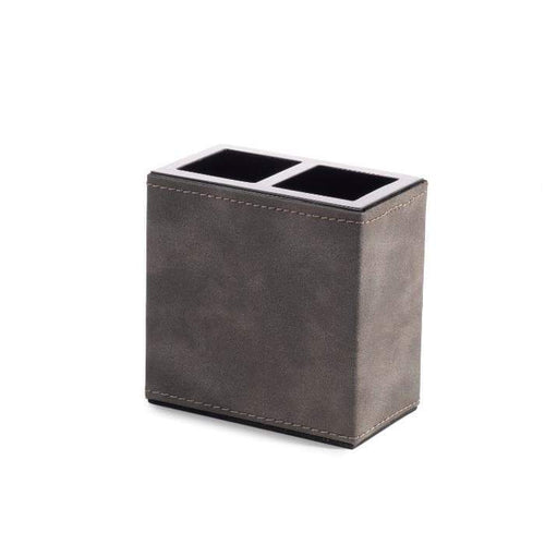 Pelle Faux Leather Toothbrush Holder