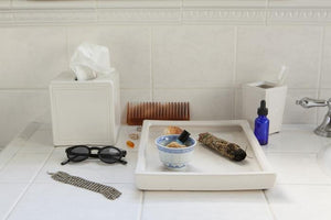 Finley Glossy White Ceramic Bath Accessories