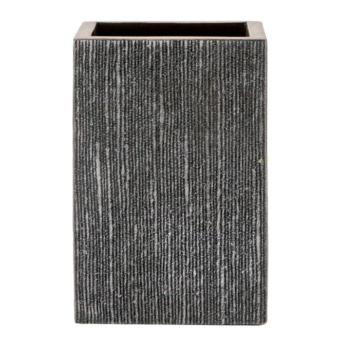 Bruges Faux Silk Brush Holder (Charcoal)