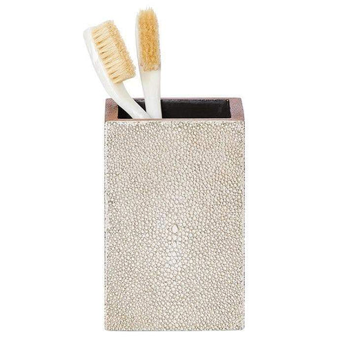 Manchester Faux Shagreen Bathroom Accessories (Warm Silver)