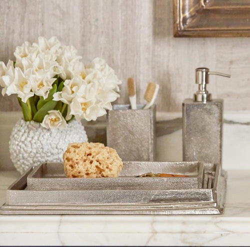 Porto Rustic Silver Aluminum Bathroom Accessories