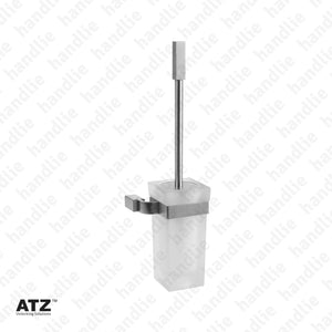 WC.6289 6275 Series - Frosted glass toilet brush holder - Stainless Steel