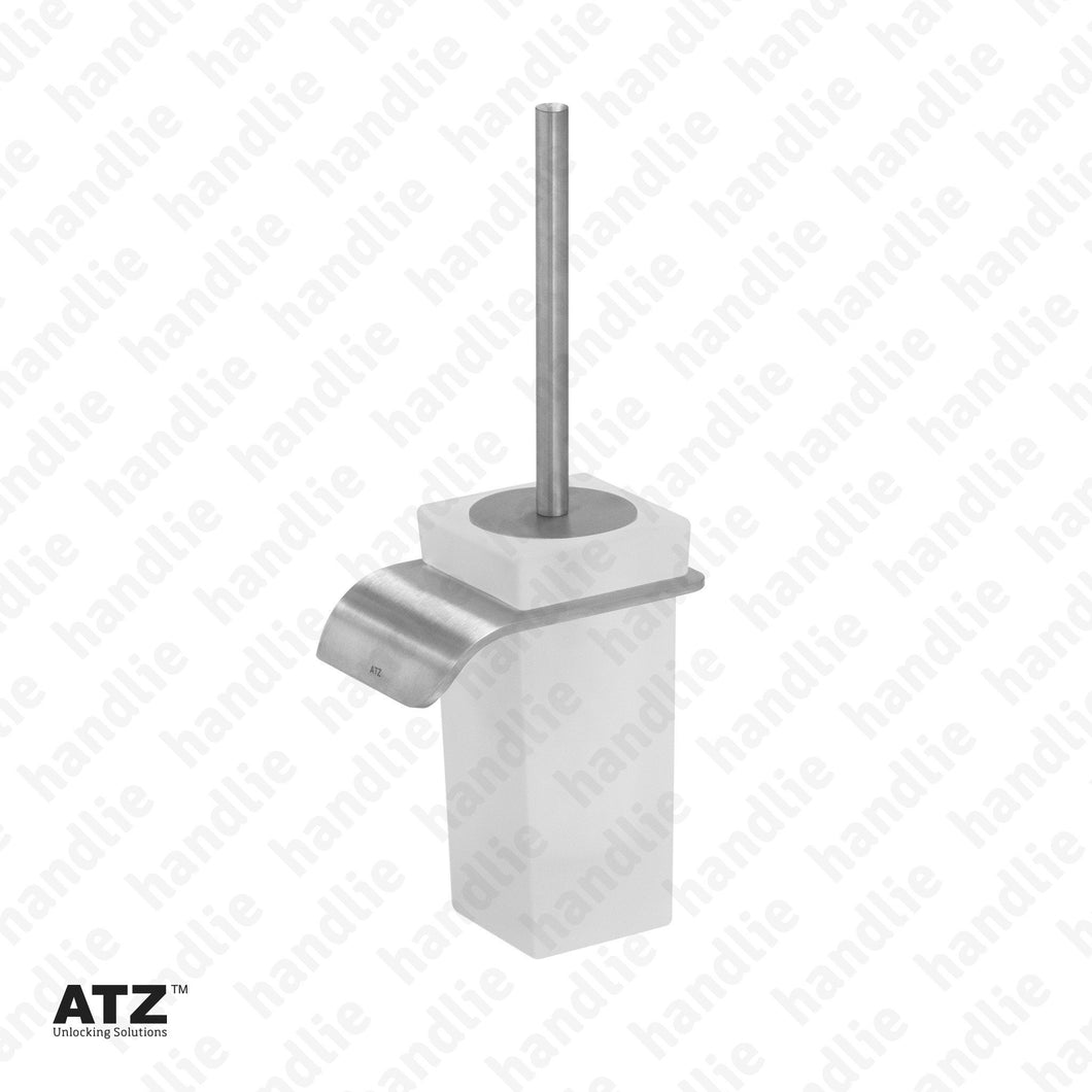 WC.6431 6420 Series - Frosted glass toilet brush holder - Stainless Steel