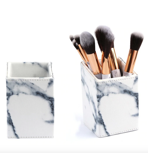 Marble Brush Holder