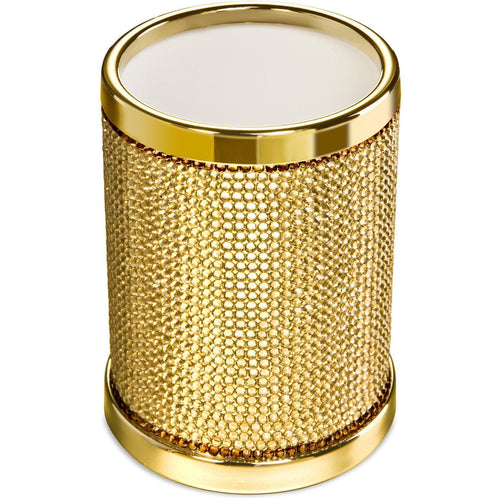 Starlight Round Toothbrush Holder W/ Swarovski Crystals