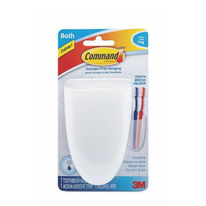 Command™ BATH16-ES Toothbrush Holder with Water-Resistant Strips