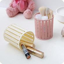Load image into Gallery viewer, 1Pc Plastic Pen Holder Hollow Out Makeup Brush Holder Desktop Organizer