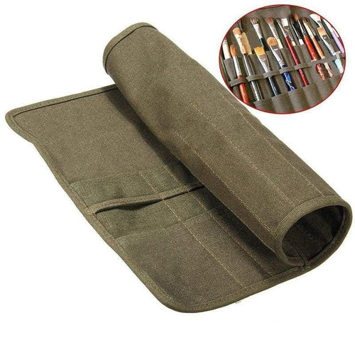 Brush Holder Roll Up  Case - Fits 22 Brushes