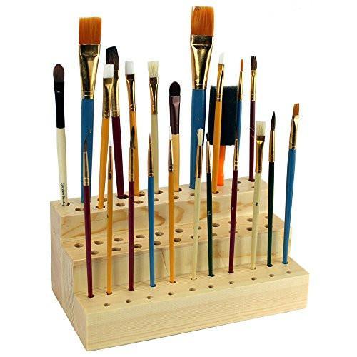 #COMW260 Wooden Brush Holder for 63 Brushes