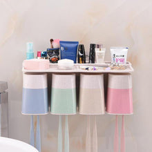 Load image into Gallery viewer, Bathroom Toothbrush Holder Wall Cups Storage Set