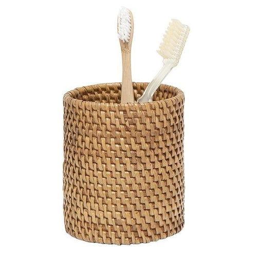 Dalton Rattan Brush Holder