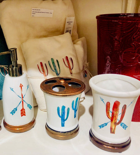 Southwest Cactus Bath Set