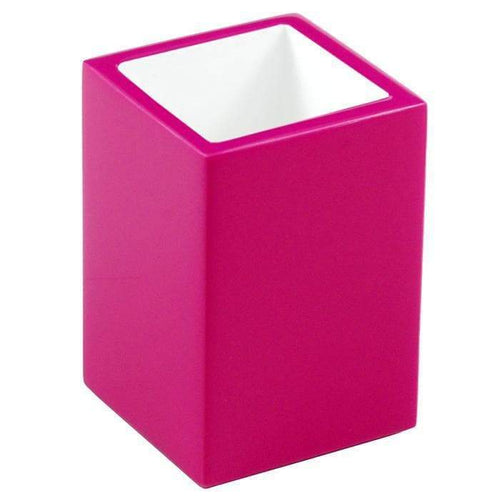 Hot Pink Lacquer Bathroom Accessories