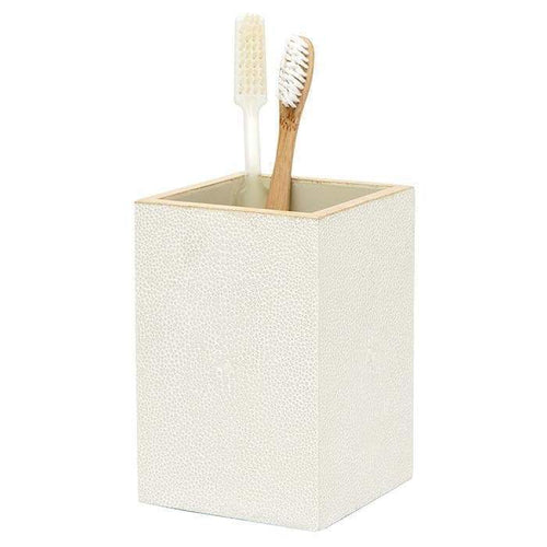 Manchester Faux Shagreen Bathroom Accessories (Snow)