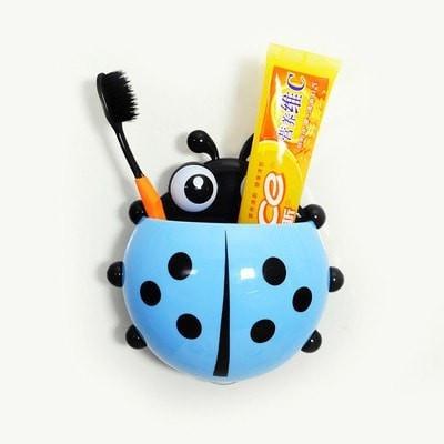 Lovely Ladybug Toothbrush Wall SuctionToothbrush Holder