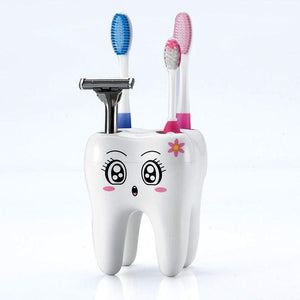 4 Hole Cartoon Toothbrush Stand Holder