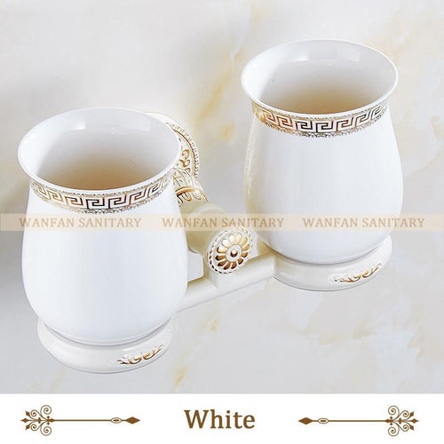 Bathroom Antique Double Tumbler Cup Holder Toothbrush Holder Bathroom Accessory Sanitary Ware Bathroom Furniture Sl7808