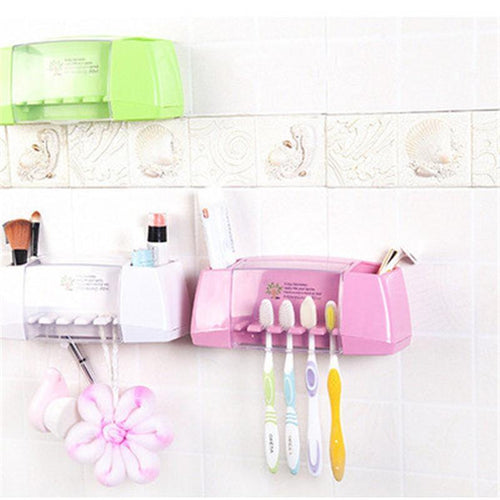 Multifunctional Toothbrush and Toothpaste Racket Holder Storage Box