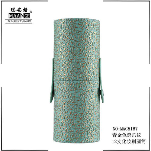 10 Colors PU Leather Travel Cosmetic Brushes Pen Holder Storage Empty Holder Makeup Artist Bag Brushes Organizer Make Up Tools