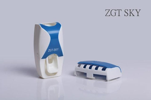 1 Set 5 Creative Automatic Toothpaste Dispenser Toothbrush Holder Plastic Lazy  Bathroom Shelves Bathing Accessories 3 Colors