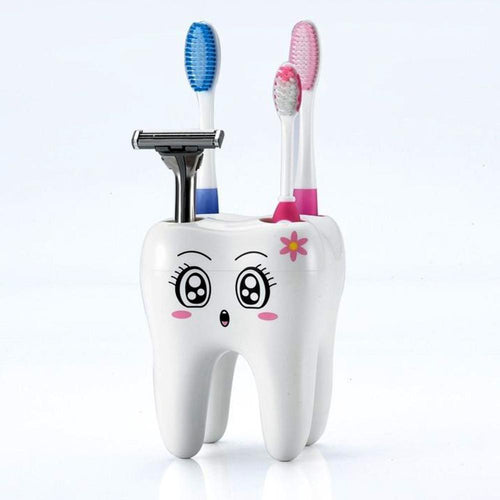 1pcs Cartoon Toothbrush Holder 4 Hole Style Toothbrush Stand Shelf Brush Rack Bracket Container Bathroom Product