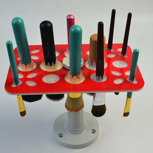 1 Set Nail Art Brush Holders Container Acrylic Makeup Cosmetic Foundation Brushes Dryer Organizer Holder Hanger Stand