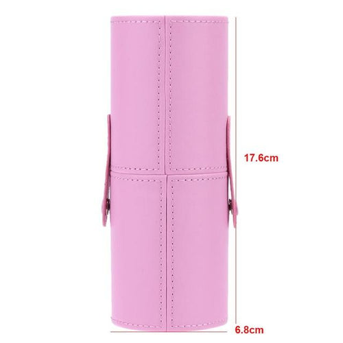 15 PU Leather Travel Brushes Makeup Holder