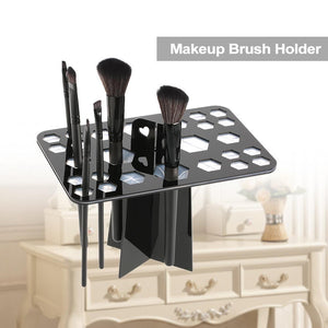 Makeup brush holder