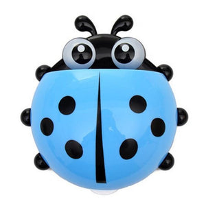 1PC Ladybug Toy Toothbrush Holder Toothpaste Holder Bath Toy Sets Tooth Brush Container Cute Toys For Children Kids Gifts