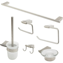 Load image into Gallery viewer, ALFI brand AB9515 Brushed Nickel/Polished Chrome 6 Piece Matching Bathroom Accessory Set