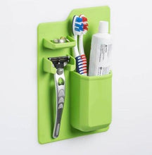 Load image into Gallery viewer, Silicone Bathroom Organizer Mighty Toothbrush Holder
