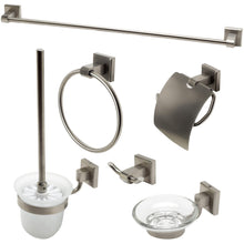 Load image into Gallery viewer, ALFI brand AB9509 Brushed Nickel/Polished Chrome 6 Piece Matching Bathroom Accessory Set