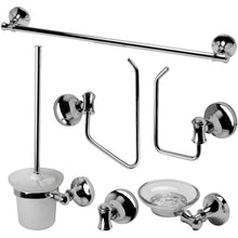 Load image into Gallery viewer, ALFI brand AB9521 Brushed Nickel/Polished Chrome Piece Matching Bathroom Accessory Set