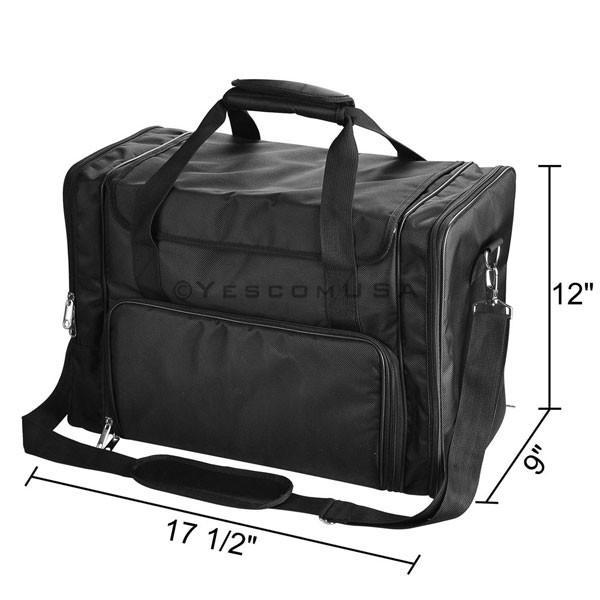 AW 1200D Pro Cosmetic Soft Makeup Train Case Black